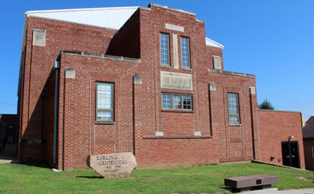 Picture of Earling's centennial stone.